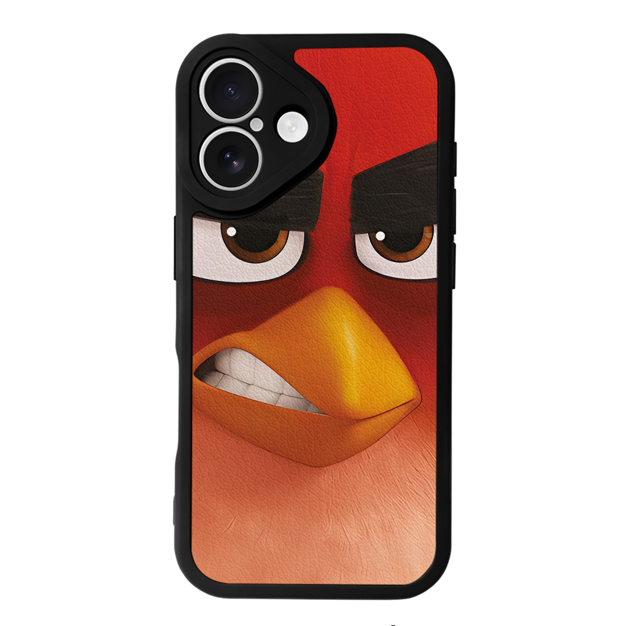 （画像用） Angry Birds アングリーバード 【iPhone 16シリーズ対応】シリコンスマホケース（レザー調） 材質：シリコン
